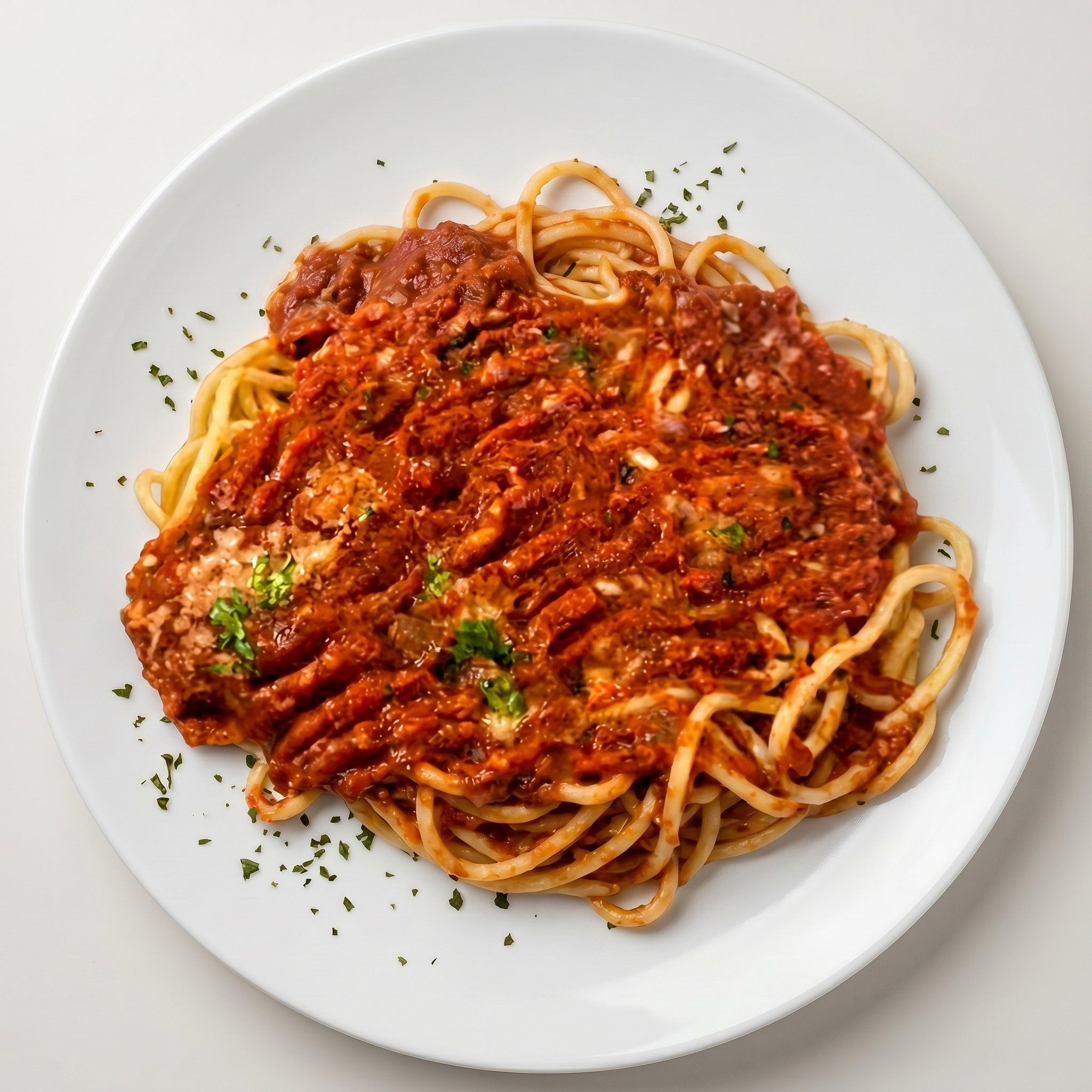 Spaghetti, Angel Hair or Fettuccine with Marinara.