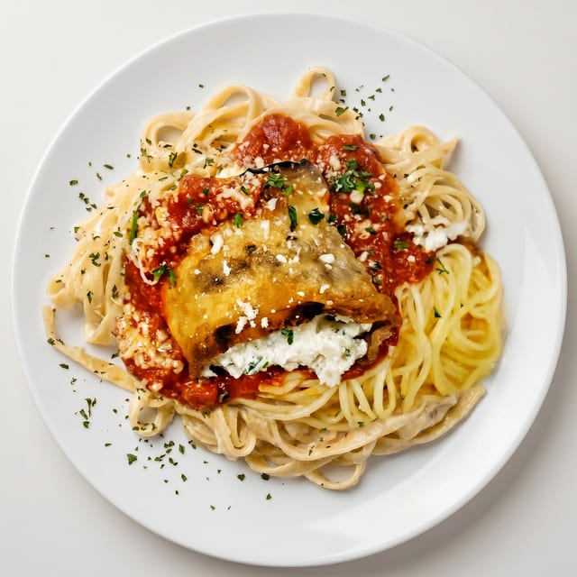 Stuffed Eggplant Parmigiana.